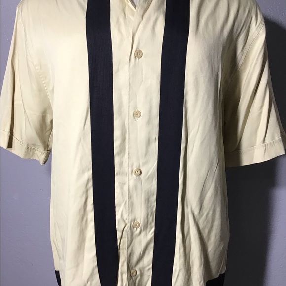 Vintage Sobrino Size M Men’s Short Sleeve Panel Button Up Shirt. - Picture 3 of 13